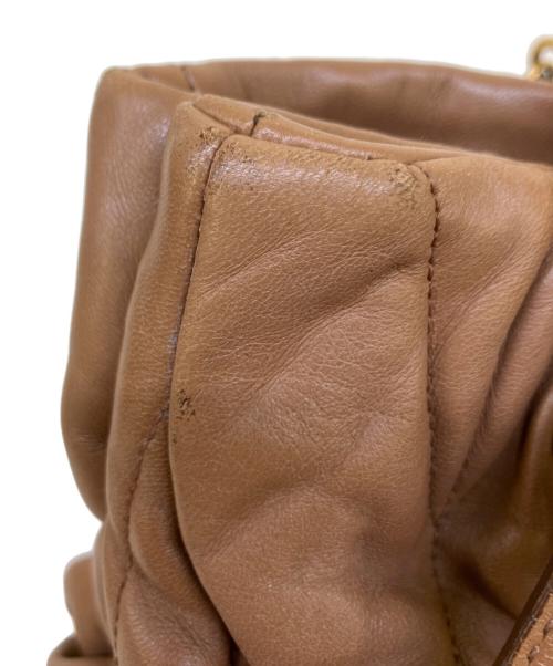 MIU MIU（ミュウミュウ）MIU MIU (ミュウミュウ) 2WAYショルダーバッグ ブラウンの古着・服飾アイテム