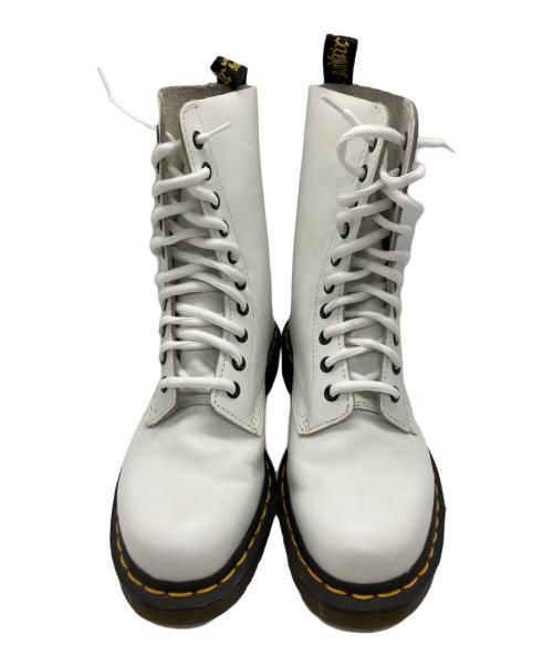 Dr.Martens（ドクターマーチン）Dr.Martens (ドクターマーチン) 10ホールブーツ ホワイト サイズ:25㎝の古着・服飾アイテム