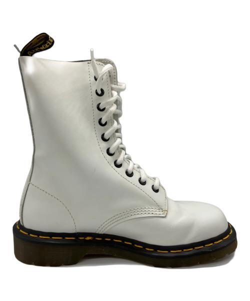 Dr.Martens（ドクターマーチン）Dr.Martens (ドクターマーチン) 10ホールブーツ ホワイト サイズ:25㎝の古着・服飾アイテム