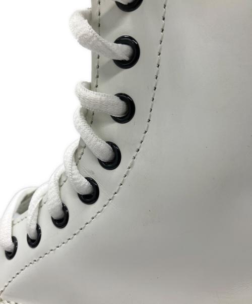 Dr.Martens（ドクターマーチン）Dr.Martens (ドクターマーチン) 10ホールブーツ ホワイト サイズ:25㎝の古着・服飾アイテム