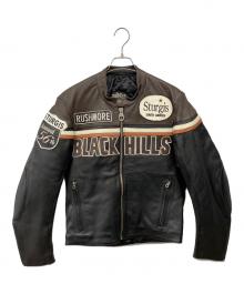 BLACK HILLS（ブラックヒルズ）の古着「レザージャケット」｜ブラック