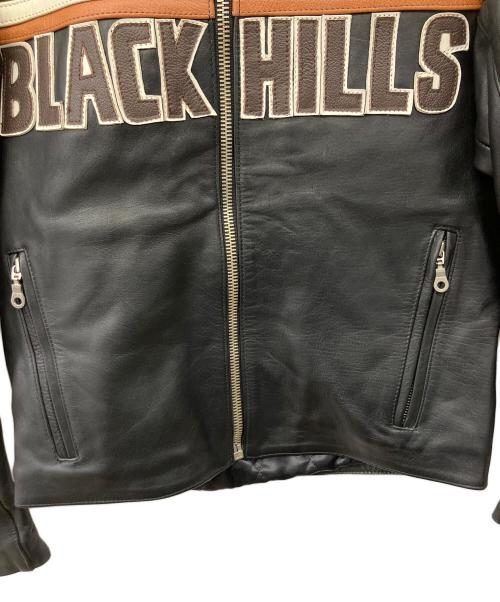 BLACK HILLS（ブラックヒルズ）BLACK HILLS (ブラックヒルズ) レザージャケット ブラック サイズ:L　の古着・服飾アイテム