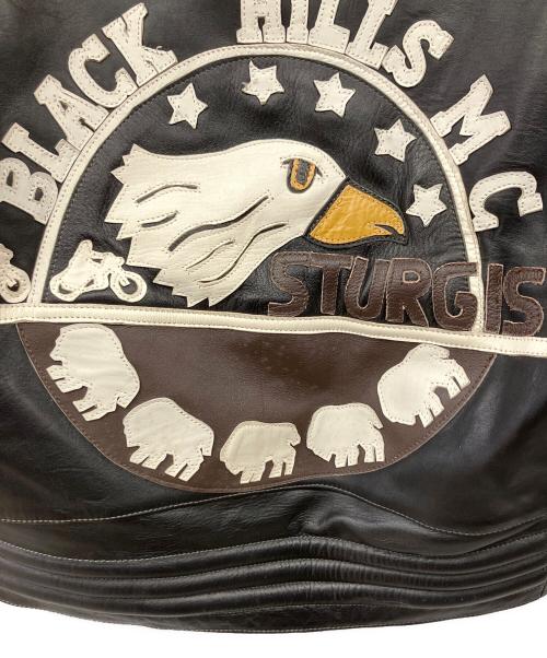 BLACK HILLS（ブラックヒルズ）BLACK HILLS (ブラックヒルズ) レザージャケット ブラック サイズ:L　の古着・服飾アイテム
