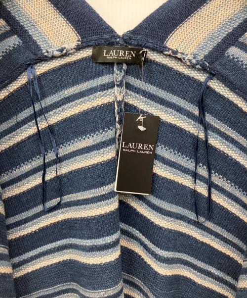 LAUREN RALPH LAUREN（ローレンラルフローレン）LAUREN RALPH LAUREN (ローレンラルフローレン) 厚手カーディガン ブルー サイズ:XSの古着・服飾アイテム