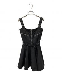 darich（ダーリッチ）の古着「ノースリーブ・キャミソールワンピース」｜ブラック