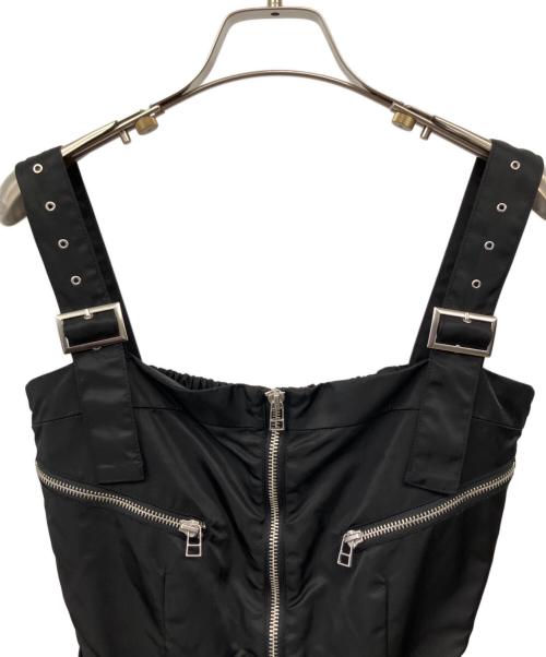 darich（ダーリッチ）darich (ダーリッチ) ノースリーブ・キャミソールワンピース ブラック サイズ:FREEの古着・服飾アイテム