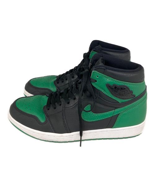 NIKE（ナイキ）NIKE (ナイキ) Air Jordan 1 Retro High OG （エアジョーダン） ブラック×グリーン サイズ:UK9.5の古着・服飾アイテム