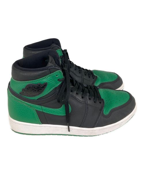 NIKE（ナイキ）NIKE (ナイキ) Air Jordan 1 Retro High OG （エアジョーダン） ブラック×グリーン サイズ:UK9.5の古着・服飾アイテム