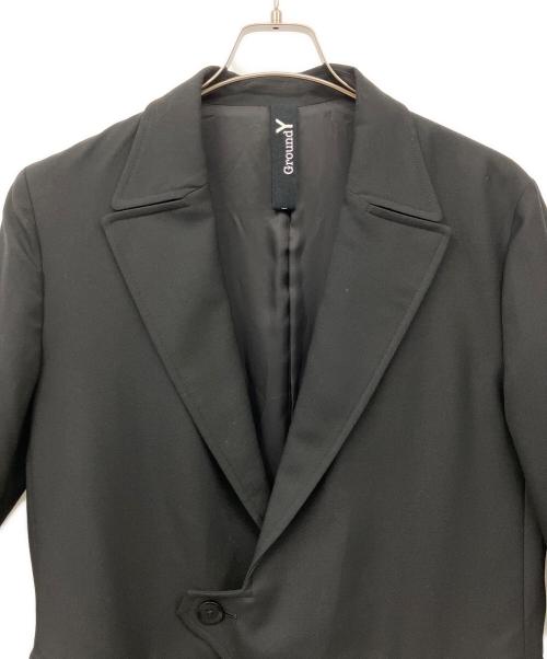 GROUND Y（グラウンドワイ）GROUND Y (グラウンドワイ) コート ブラック サイズ:3の古着・服飾アイテム
