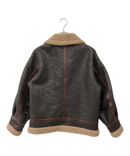 BEAUTY&YOUTH UNITED ARROWS（ビューティーアンドユースユナイテッドアローズ）BEAUTY&YOUTH UNITED ARROWS (ビューティーアンドユースユナイテッドアローズ) フェイクムートンジャケット ブラウン サイズ:Lの古着・服飾アイテム
