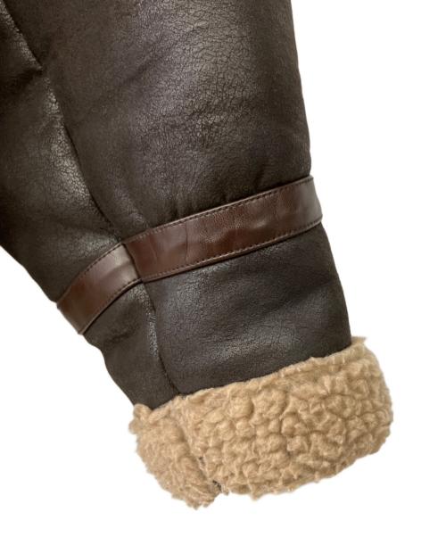 BEAUTY&YOUTH UNITED ARROWS（ビューティーアンドユースユナイテッドアローズ）BEAUTY&YOUTH UNITED ARROWS (ビューティーアンドユースユナイテッドアローズ) フェイクムートンジャケット ブラウン サイズ:Lの古着・服飾アイテム