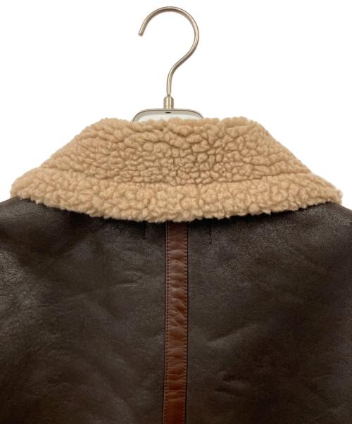 BEAUTY&YOUTH UNITED ARROWS（ビューティーアンドユースユナイテッドアローズ）BEAUTY&YOUTH UNITED ARROWS (ビューティーアンドユースユナイテッドアローズ) フェイクムートンジャケット ブラウン サイズ:Lの古着・服飾アイテム