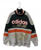 adidasアディダス）の古着「スウェット」｜グレー×オレンジ
