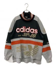 adidas（アディダス）の古着「スウェット」｜グレー×オレンジ