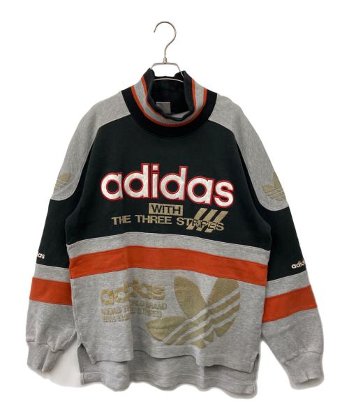 adidas（アディダス）adidas (アディダス) スウェット グレー×オレンジ サイズ:SMの古着・服飾アイテム
