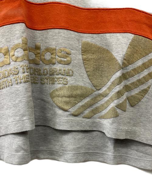 adidas（アディダス）adidas (アディダス) スウェット グレー×オレンジ サイズ:SMの古着・服飾アイテム