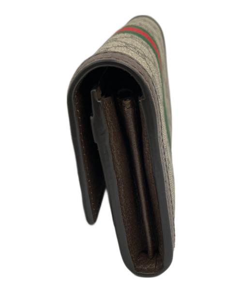 GUCCI（グッチ）GUCCI (グッチ) 長財布 ブラウンの古着・服飾アイテム