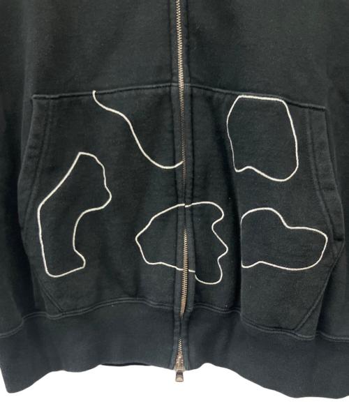 A BATHING APE（ア ベイシング エイプ）A BATHING APE (ア ベイシング エイプ) ジップパーカー ブラック サイズ:Mの古着・服飾アイテム