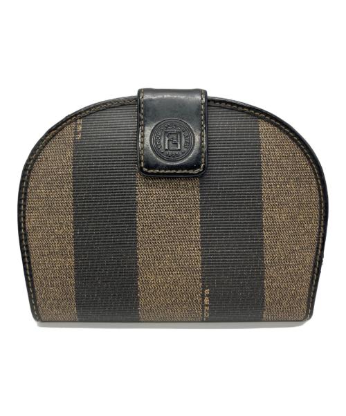 FENDI（フェンディ）FENDI (フェンディ) 財布 ブラック×ブラウンの古着・服飾アイテム