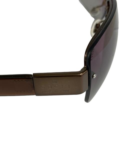 GUCCI（グッチ）GUCCI (グッチ) サングラス ブラウン×パープルの古着・服飾アイテム