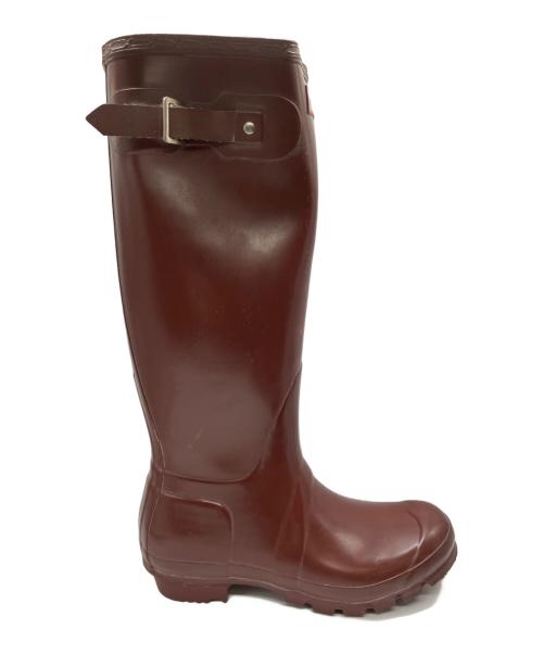 HUNTER（ハンター）HUNTER (ハンター) ラバーブーツ ブラウン サイズ:24cmの古着・服飾アイテム