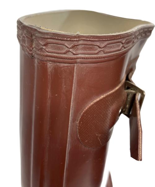 HUNTER（ハンター）HUNTER (ハンター) ラバーブーツ ブラウン サイズ:24cmの古着・服飾アイテム