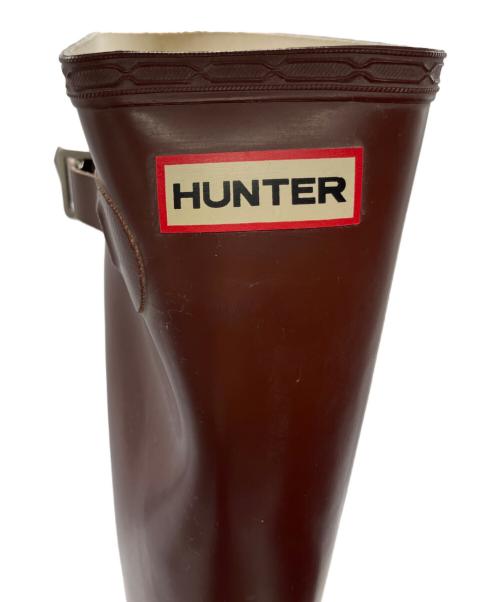 HUNTER（ハンター）HUNTER (ハンター) ラバーブーツ ブラウン サイズ:24cmの古着・服飾アイテム