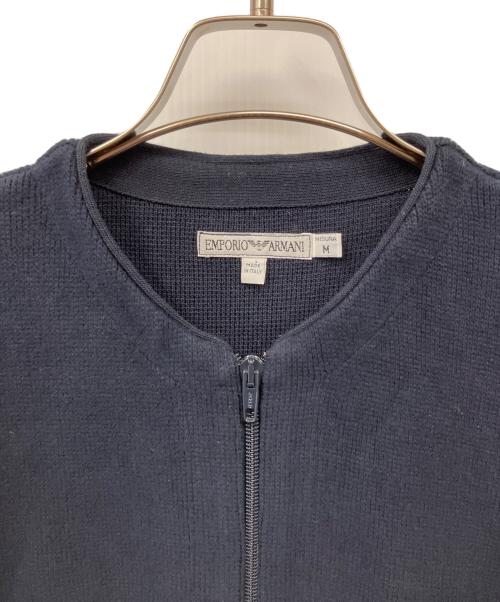 EMPORIO ARMANI（エンポリオアルマーニ）EMPORIO ARMANI (エンポリオアルマーニ) ジップブルゾン ネイビー サイズ:Mの古着・服飾アイテム