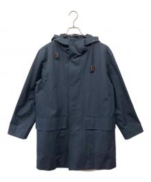 MARGARET HOWELL（マーガレットハウエル）の古着「フーデッドコート」｜ネイビー