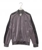 adidasアディダス）の古着「SST アディカラー ベロア トラックトップ」｜グレー