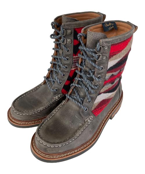 CLARKS（クラークス）CLARKS (クラークス) PENDLETON (ペンドルトン) ショートブーツ ブラウン サイズ:UK4の古着・服飾アイテム