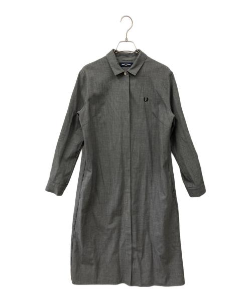 FRED PERRY（フレッドペリー）FRED PERRY (フレッドペリー) 長袖ワンピース グレー サイズ:8の古着・服飾アイテム