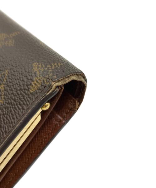 LOUIS VUITTON（ルイ ヴィトン）LOUIS VUITTON (ルイ ヴィトン) がま口財布 ブラウンの古着・服飾アイテム