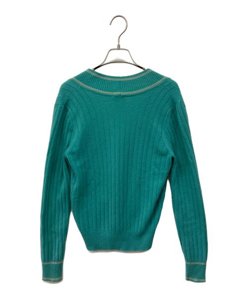 CHANEL（シャネル）CHANEL (シャネル) 厚手ニット スカイブルー サイズ:38の古着・服飾アイテム