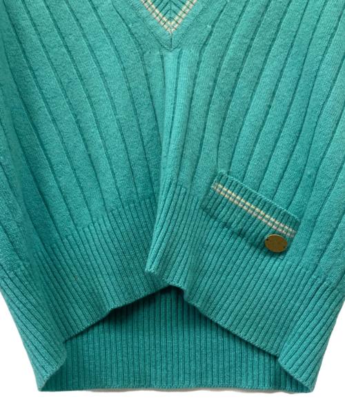 CHANEL（シャネル）CHANEL (シャネル) 厚手ニット スカイブルー サイズ:38の古着・服飾アイテム
