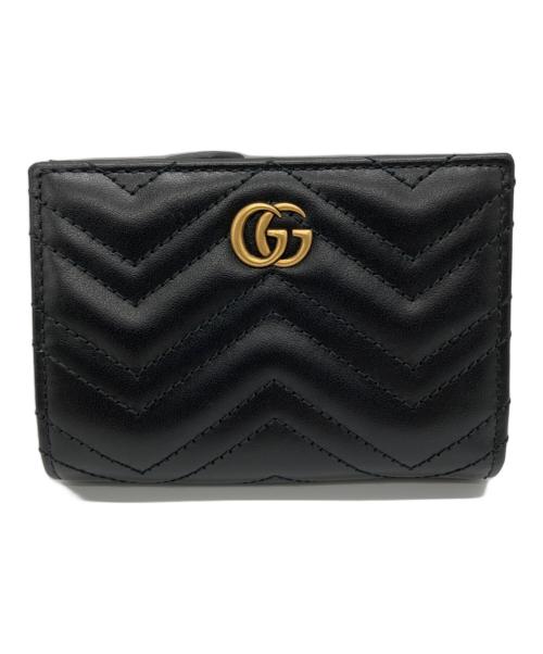 GUCCI（グッチ）GUCCI (グッチ) 2つ折り財布 ブラックの古着・服飾アイテム