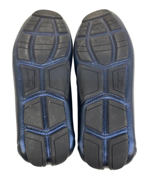 Salvatore Ferragamo（サルヴァトーレ フェラガモ）Salvatore Ferragamo (サルヴァトーレ フェラガモ) ドライビングシューズ ネイビー サイズ:US8の古着・服飾アイテム