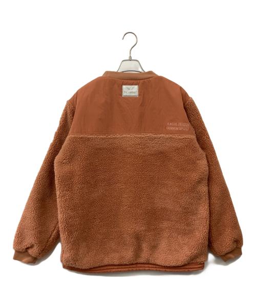 hummel（ヒュンメル）hummel (ヒュンメル) ボアクルーネック ブラウン サイズ:Lの古着・服飾アイテム