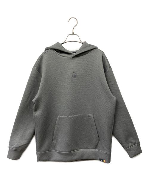 PUMA（プーマ）PUMA (プーマ) プルオーバーパーカー ライトグレー サイズ:Mの古着・服飾アイテム