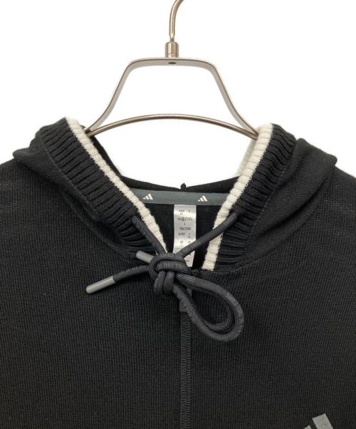 adidas（アディダス）adidas (アディダス) 厚手ニット ブラック サイズ:XLの古着・服飾アイテム