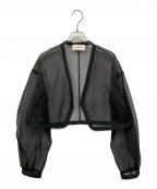 AEWEN MATOPHイウエン マトフ）の古着「オーガンジーショートジャケット」｜ブラック