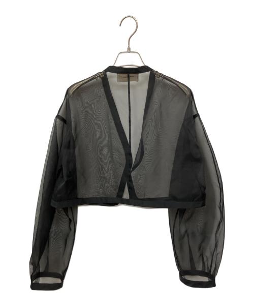 AEWEN MATOPH（イウエン マトフ）AEWEN MATOPH (イウエン マトフ) オーガンジーショートジャケット ブラック サイズ:Fの古着・服飾アイテム