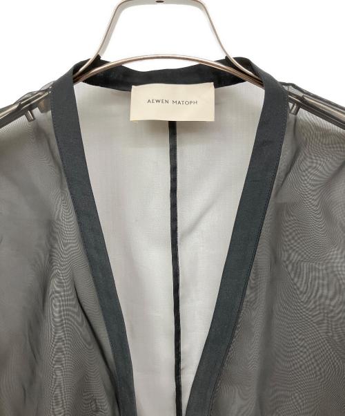 AEWEN MATOPH（イウエン マトフ）AEWEN MATOPH (イウエン マトフ) オーガンジーショートジャケット ブラック サイズ:Fの古着・服飾アイテム