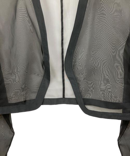 AEWEN MATOPH（イウエン マトフ）AEWEN MATOPH (イウエン マトフ) オーガンジーショートジャケット ブラック サイズ:Fの古着・服飾アイテム