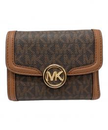 MICHAEL KORS（マイケルコース）の古着「3つ折り財布」｜ブラウン