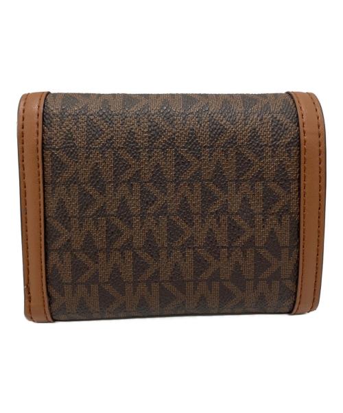 MICHAEL KORS（マイケルコース）MICHAEL KORS (マイケルコース) 3つ折り財布 ブラウンの古着・服飾アイテム