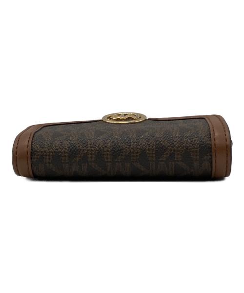 MICHAEL KORS（マイケルコース）MICHAEL KORS (マイケルコース) 3つ折り財布 ブラウンの古着・服飾アイテム