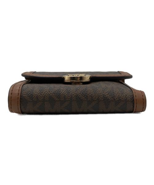 MICHAEL KORS（マイケルコース）MICHAEL KORS (マイケルコース) 3つ折り財布 ブラウンの古着・服飾アイテム