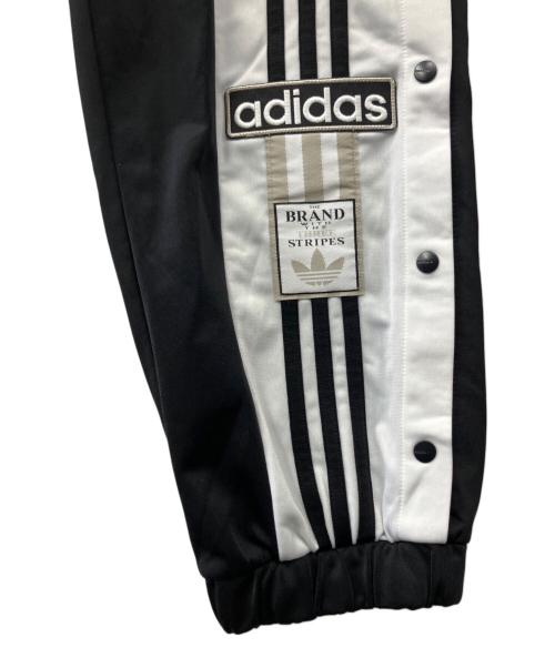 adidas（アディダス）adidas (アディダス) トラックパンツ ブラック×ホワイト サイズ:Mの古着・服飾アイテム