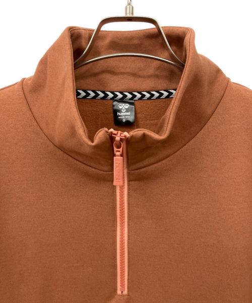 hummel（ヒュンメル）hummel (ヒュンメル) ハーフジップスウェット ブラウン サイズ:Lの古着・服飾アイテム